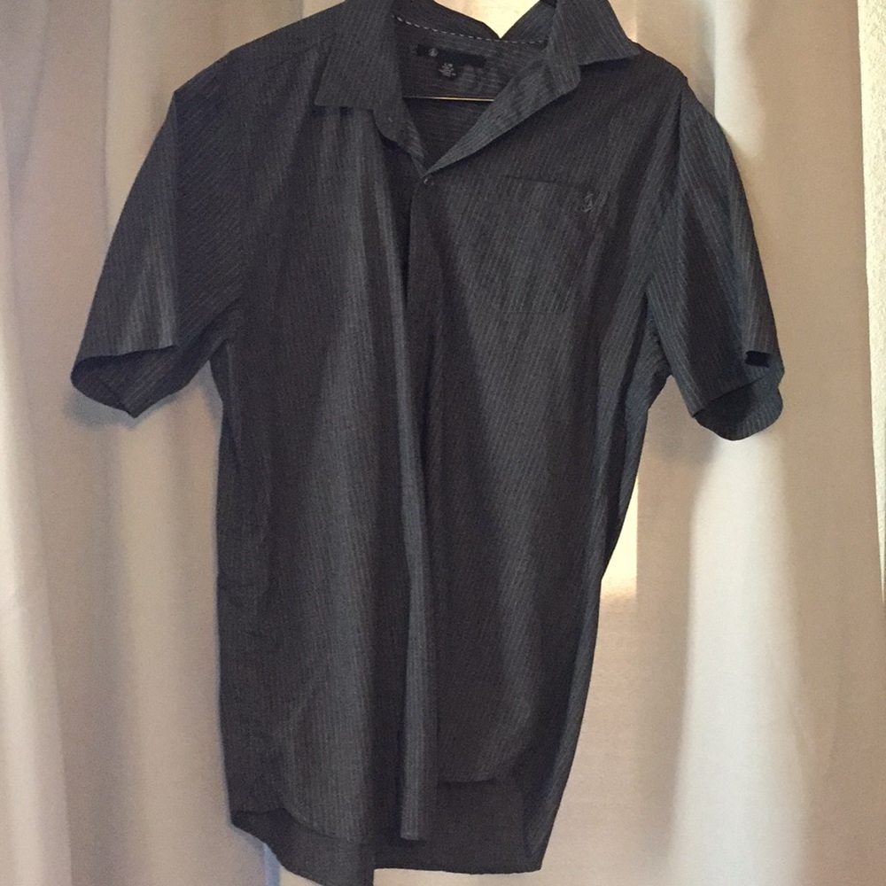 Volcom Men’s Pinned Stripped Button Down Shirt